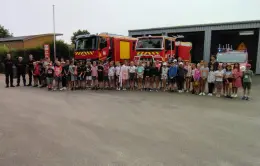 De?couverte de la caserne des pompiers