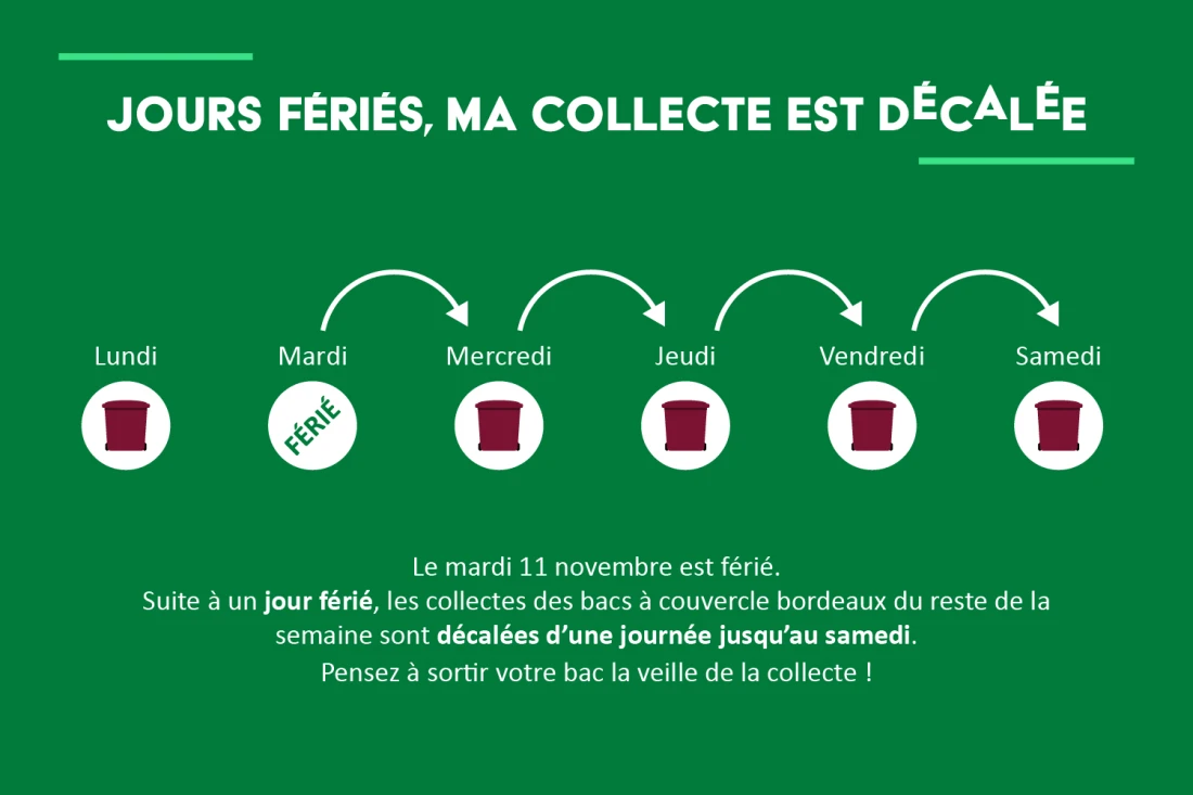 d&eacute;calage collecte jours f&eacute;r&eacute;s