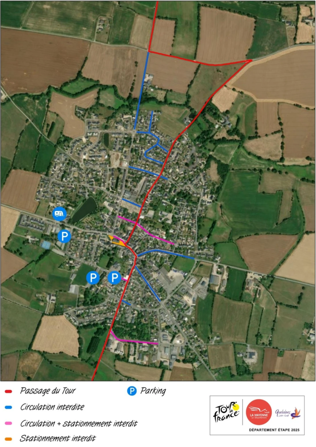 Plan information circulation tour de France