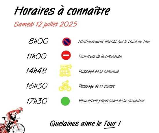 horaires TDF 2025