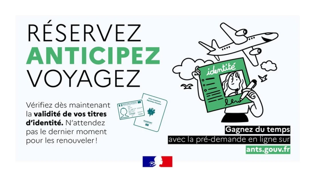Anticipez r&eacute;servez voyagez - Titres d'identit&eacute; 