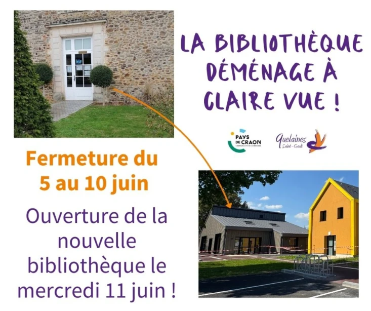 déménagement bibliothèque de quelaines saint-gault