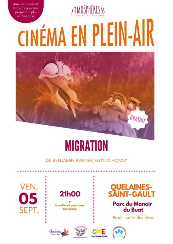 cinéma de plein air à Quelaines Saint-Gault le vendredi 5 septembre 2025