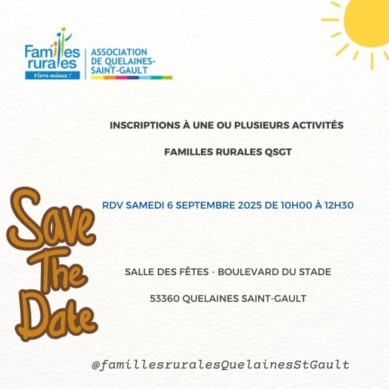 inscription aux activit&eacute;s familles rurales