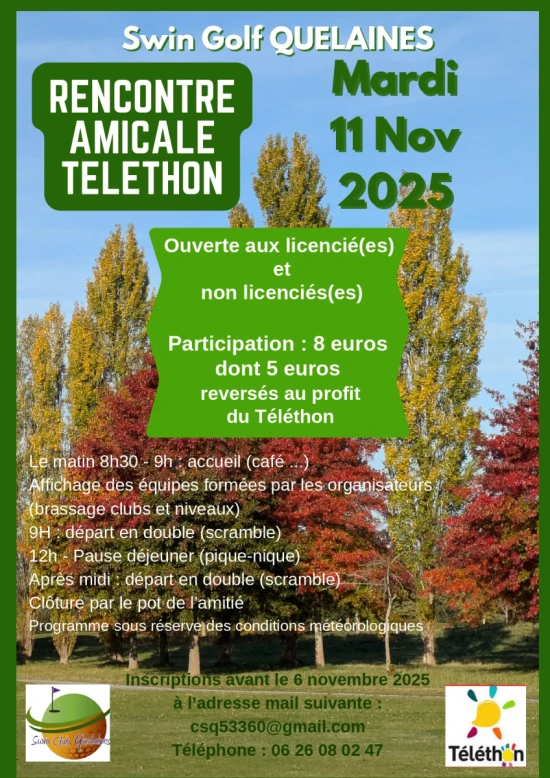 Swin-Club Téléthon 2025