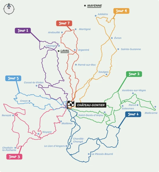 parcours festival du cyclotourisme