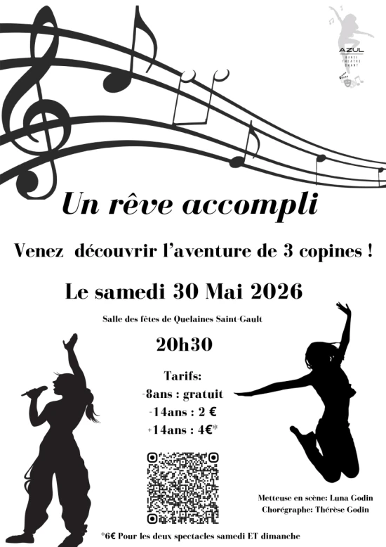 Affiche spectacle troupe azul 2026